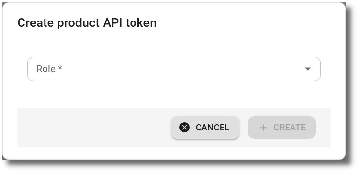 Create product API token 2