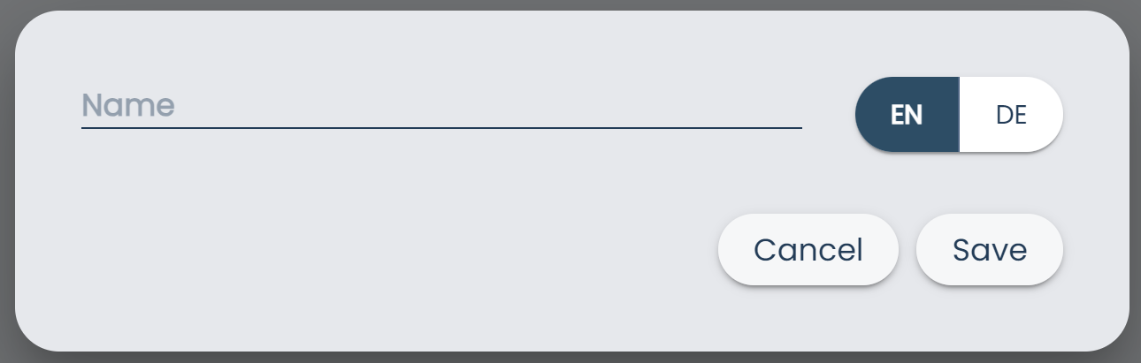 Catalogs Page Add Catalog Dialog