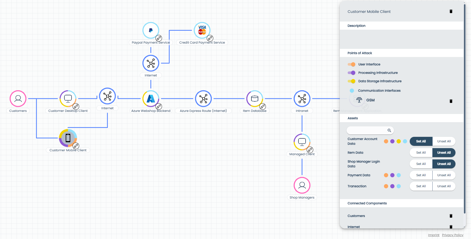 Editor Page Edit Component Menu